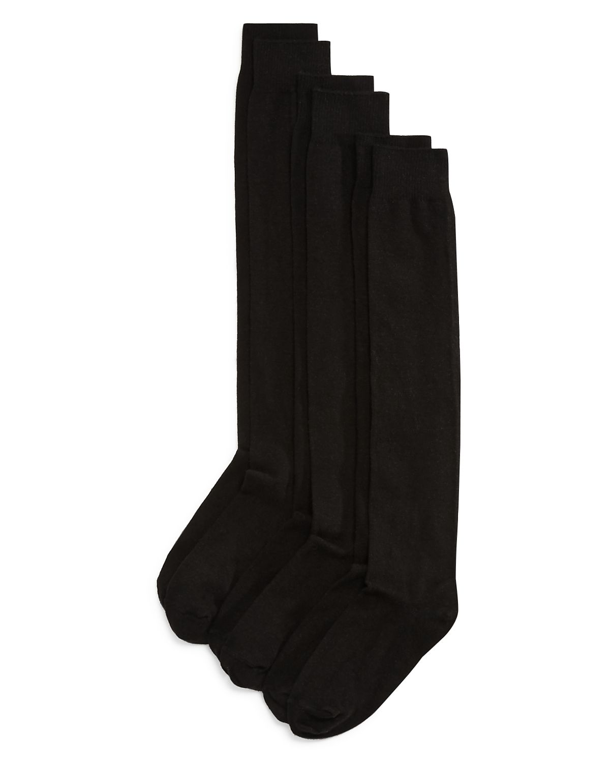 Hue Flat Knit Knee Socks, Set of 3
