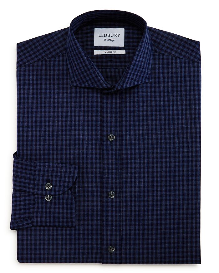 Ledbury Crosswell Gingham Slim Fit Dress Shirt Bloomingdale's