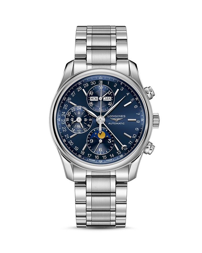 Longines Master Collection Watch, 40mm In Blue/silver