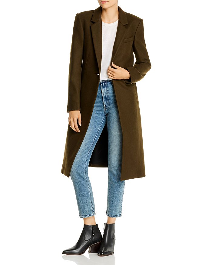 rag & bone Wool-Blend Single-Button Long Coat | Bloomingdale's