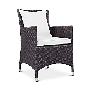 Modway Convene Dining Outdoor Patio Armchair In Espresso White