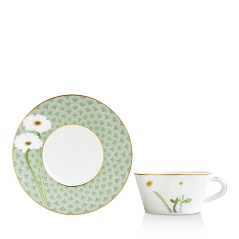 Bernardaud Praina Tea Saucer in Green