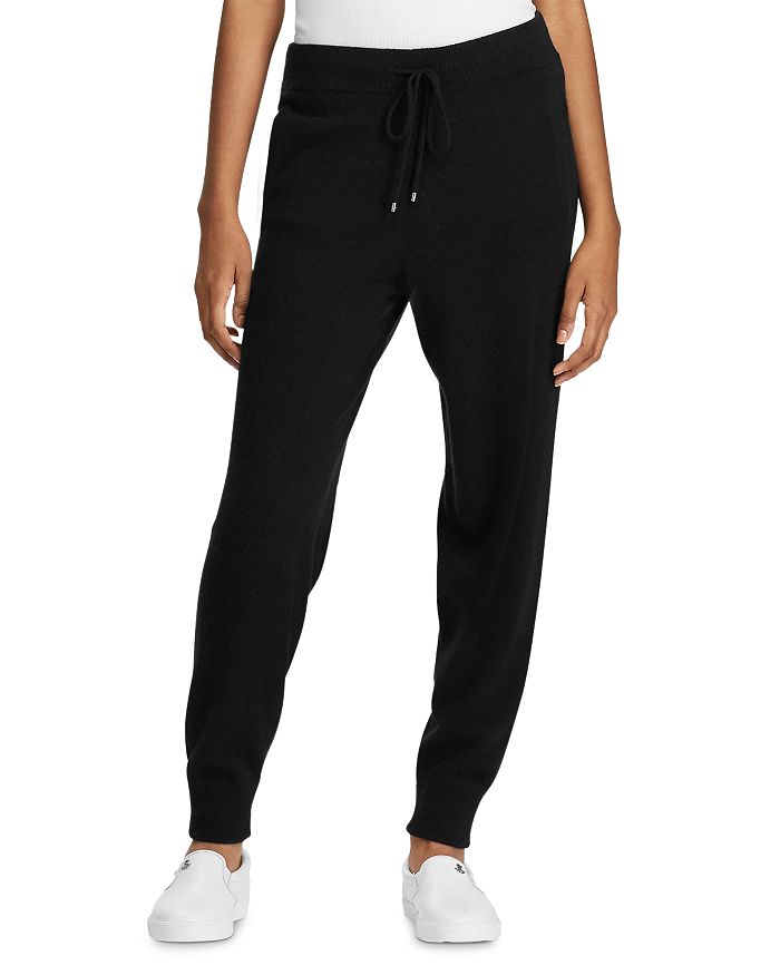Ralph Lauren Lauren  Washable Cashmere Jogger Pants - 100% Exclusive In Black