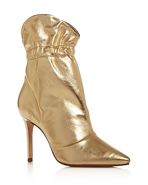 Schutz Women's Dira High-heel Booties In Ouro