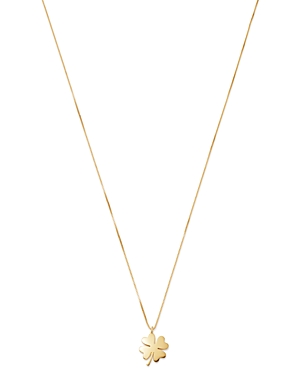 Bloomingdale's Made in Italy Clover Pendant Necklace in 14K Yellow Gold, 18 - 100% Exclusive