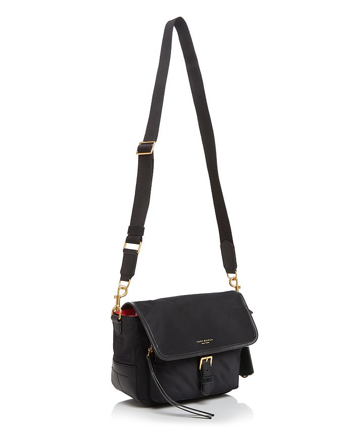 Tory Burch Perry Flap Nylon Crossbody In Bright Pink/Gold ModeSens