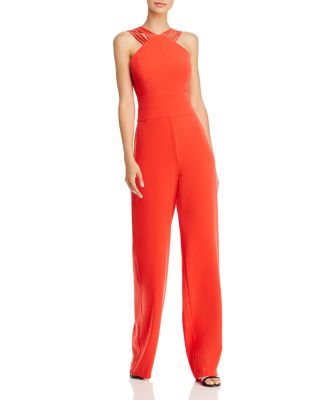 halston heritage high neck jumpsuit