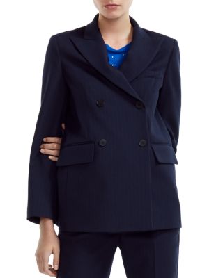 Maje - Vidaia Slim Pinstriped Blazer