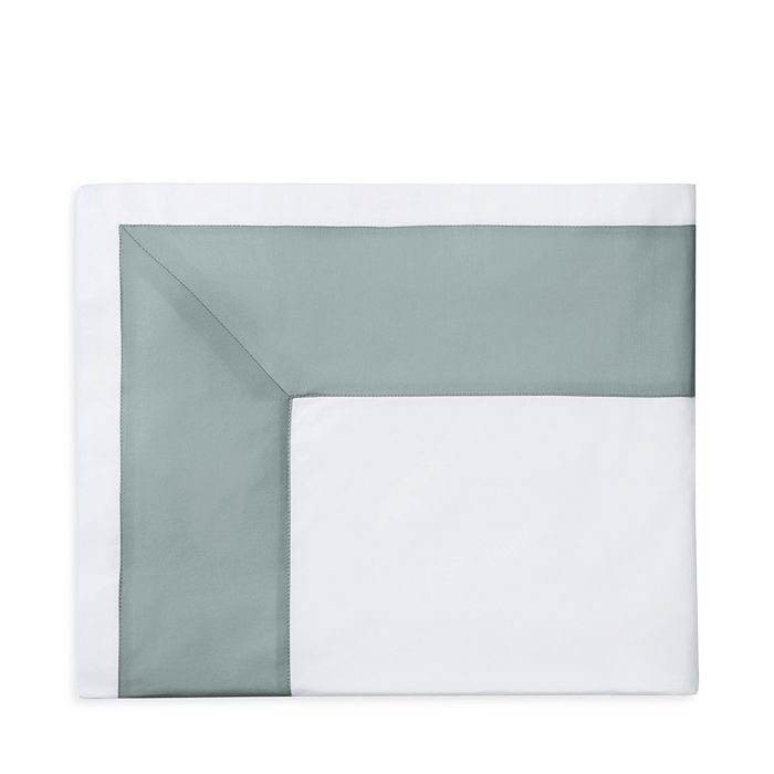 Shop Sferra Casida King Pillowcase, Pair In White/seagreen