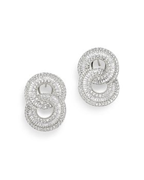 Bloomingdale's - Diamond Interlocking Circle Drop Earrings in 14K White Gold, 2.5 ct. t.w. - 100% Exclusive