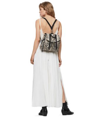 ALLSAINTS Sliver Snake Print Backpack | Bloomingdale display picture 1