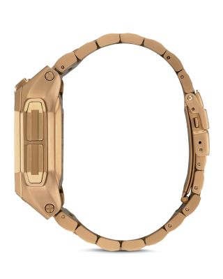 Regulus All-Black Link Bracelet Watch, 46mm