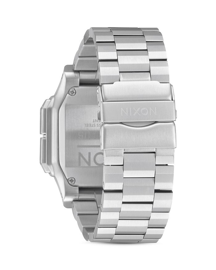 Shop Nixon Regulus All-black Link Bracelet Watch, 46mm In Silver