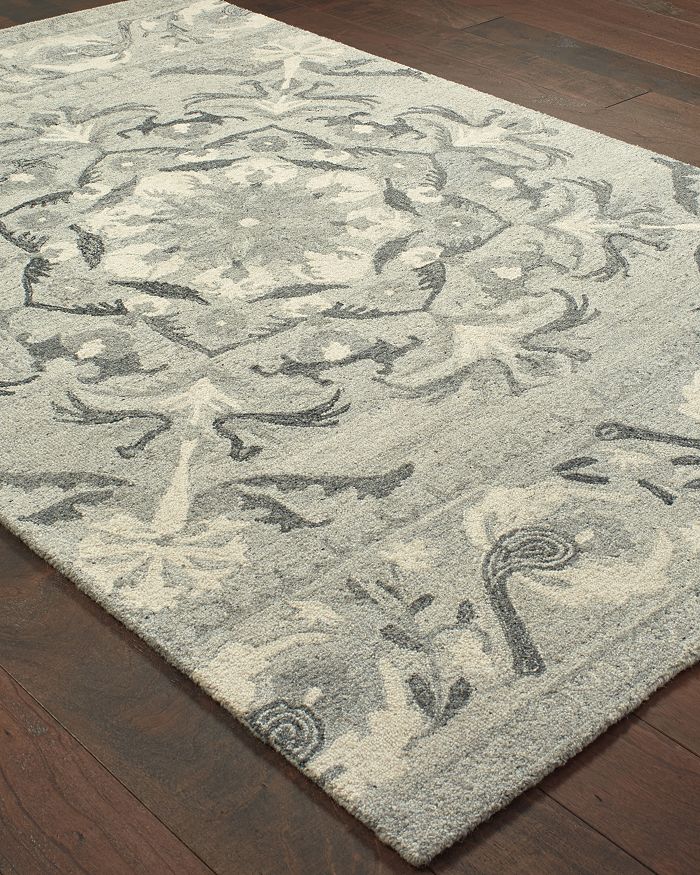 Oriental Weavers Craft 93001 Ash/ivory 3'6" X 5'6" Area Rug In Ash/ivory