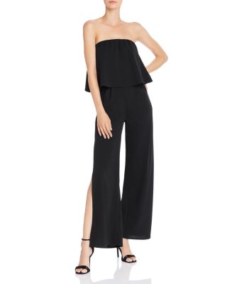 strapless popover jumpsuit