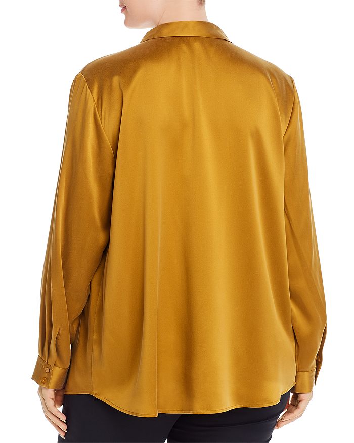 EILEEN FISHER SILK CLASSIC BUTTON-DOWN SHIRT