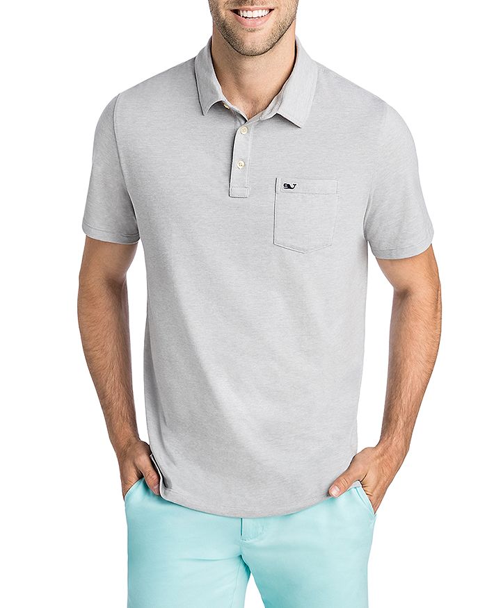 Vineyard Vines Solid Edgartown Classic Fit Polo Shirt In Monument Gray
