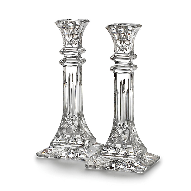 Waterford Lismore 10 Candlestick 10, Set Of 2 In Clear