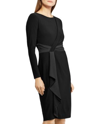 ralph lauren black long sleeve dress