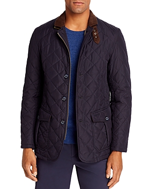 Barbour Quilted Lutz Jacket In Navy | ModeSens