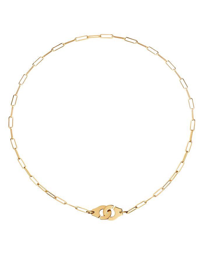 Dinh Van 18k Yellow Gold Menottes Small Chain Link Necklace, 16.5