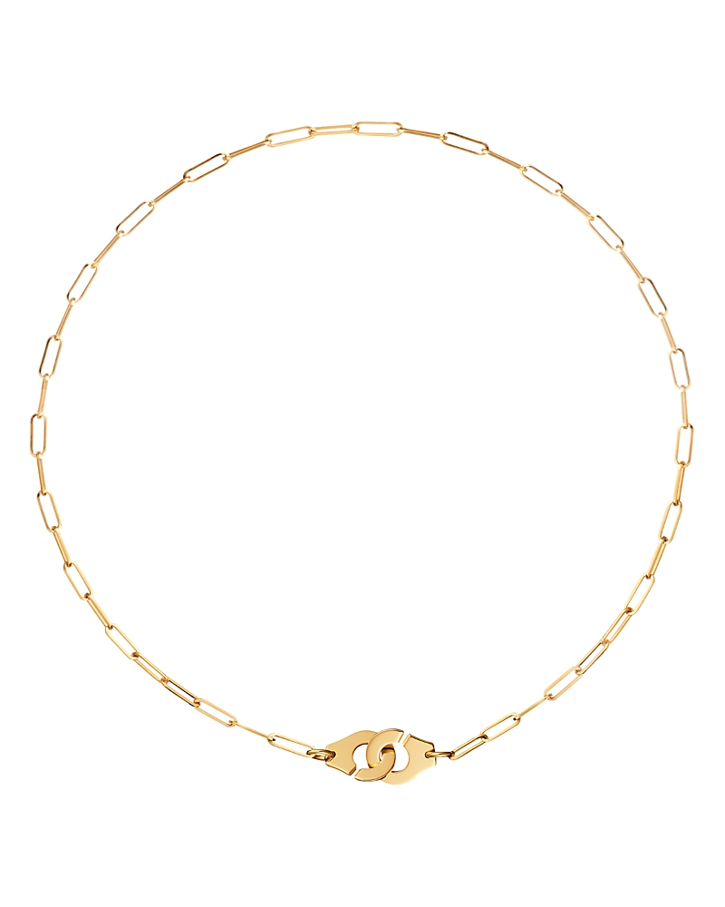 Dinh Van 18k Yellow Gold Menottes Small Chain Link Necklace, 16.5 In Gold