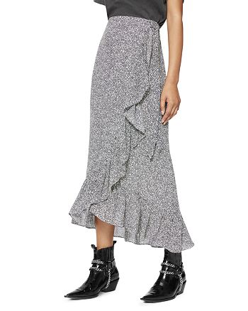 Anine Bing Lucky Ruffled Wrap Skirt | Bloomingdale's