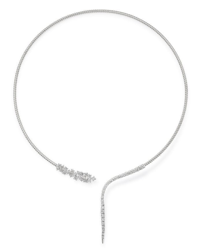 Bloomingdale's Diamond Collar Necklace In 14k White Gold, 2.10 Ct. T.w. - 100% Exclusive