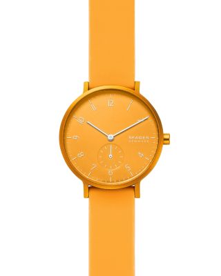 Skagen Aaren Kulør Silicone Strap Watch, 36mm Bloomingdale's