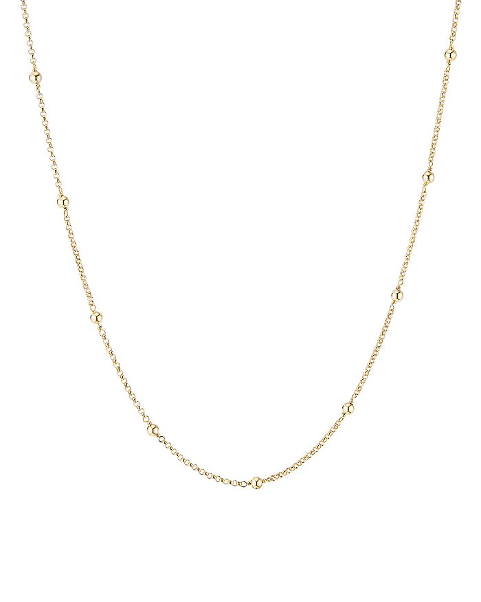 David Yurman - 18K Yellow Gold Cable Collectibles Bead & Chain Necklace, 36"