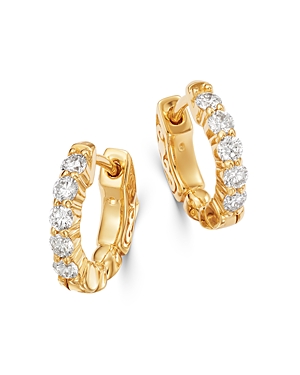 Bloomingdale's Diamond Huggie Hoop Earrings in 14K Yellow Gold, 0.50 ct. t.w. - 100% Exclusive