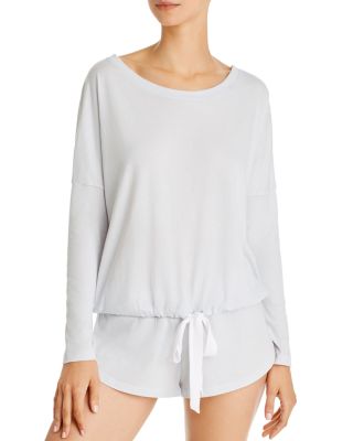 Heather Slouchy Tee & Slub Shorts