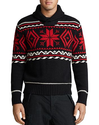 Polo Ralph Lauren Snowflake Cotton-Blend Sweater | Bloomingdale's