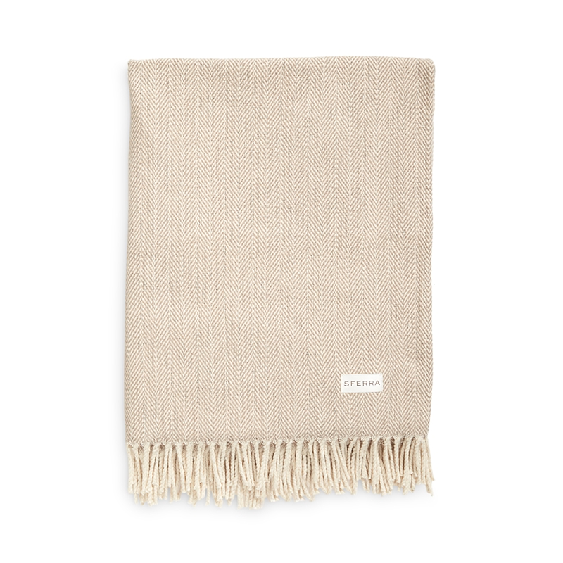 Sferra Celine Throw In Mushroom