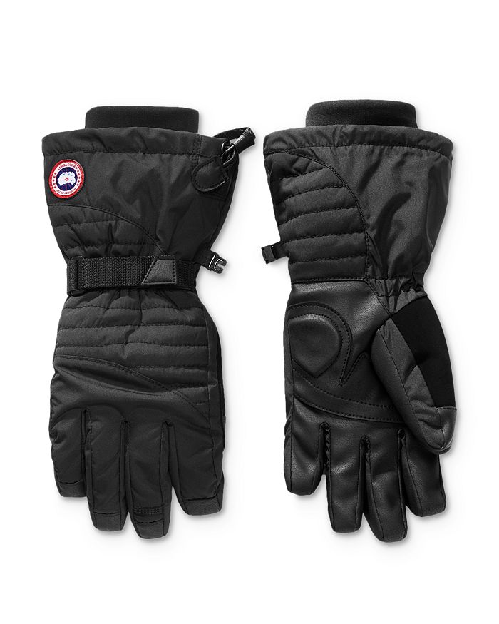 Shop Canada Goose Down Gloves In Black