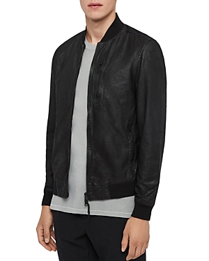 Allsaints X Rowe Leather Bomber Jacket - 100% Exclusive In Black