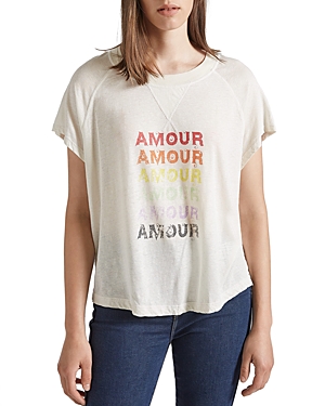 CURRENT ELLIOTT CURRENT/ELLIOTT THE RAGLAN GRAPHIC TEE,19-3-005829-TS00891