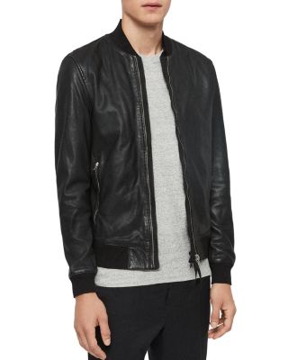 ALLSAINTS Blythe Leather Bomber Jacket | Bloomingdale's