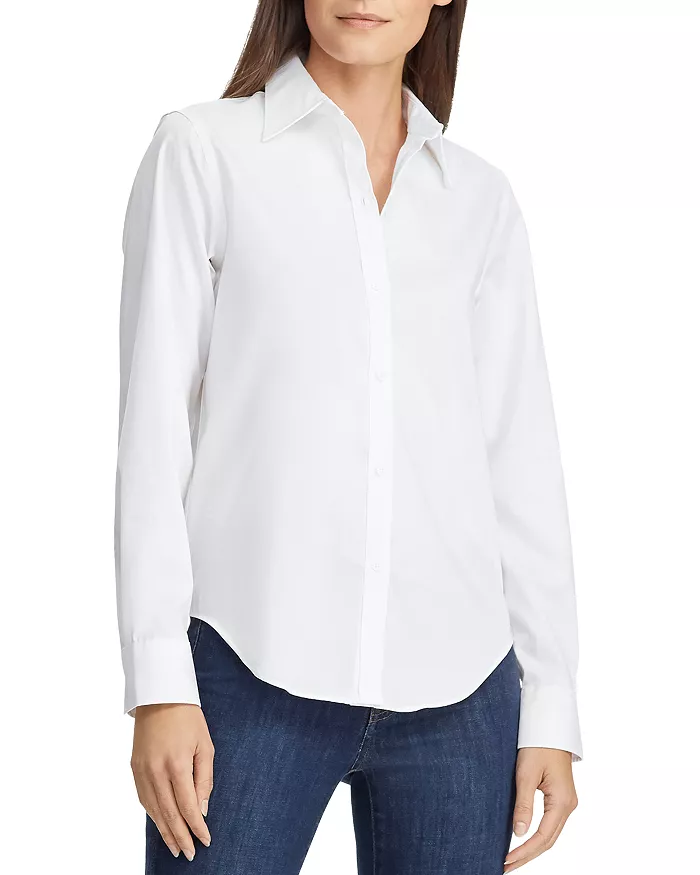 Lauren Ralph Lauren Classic Long Sleeve No Iron Button Down Shirt