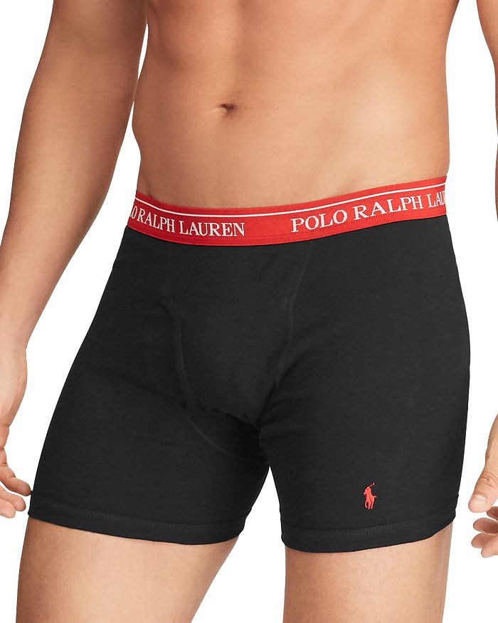 POLO RALPH LAUREN MOISTURE-WICKING COTTON BOXER BRIEFS - PACK OF 3,RCB2H3P1O