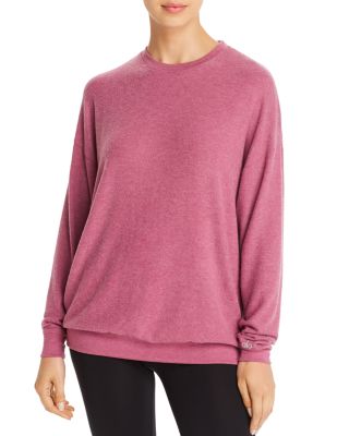 ALO Yoga, Tops, Alo Yoga Soho Pullover Knit Sweatshirts Violet Pink  Purple