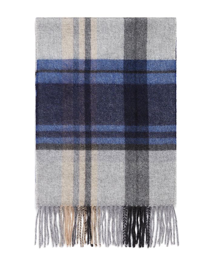 The Men's Store At Bloomingdale's Cashmere Big Plaid Scarf - 100% ...