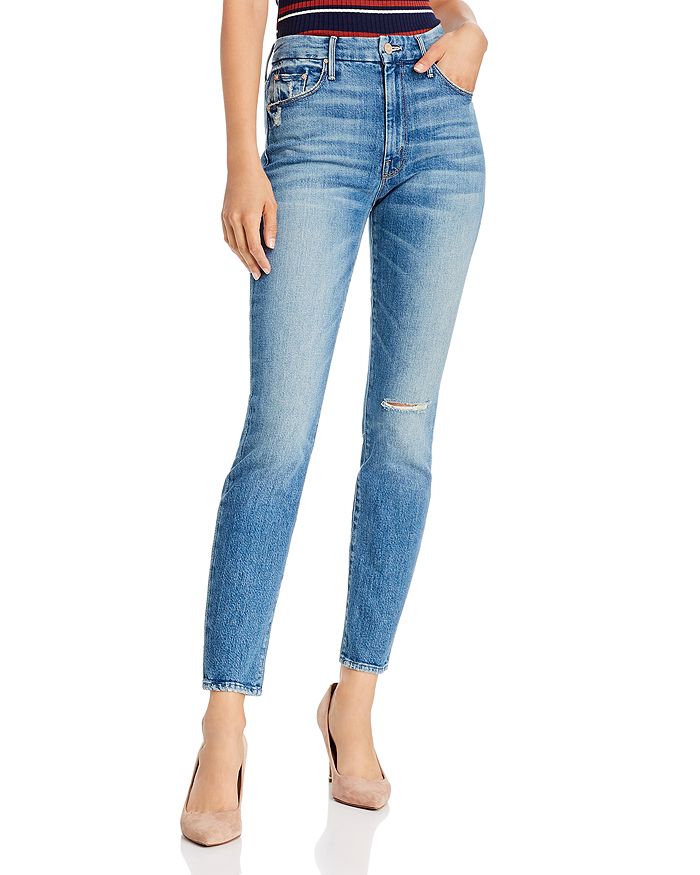 MOTHER THE LOOKER HIGH-RISE ANKLE SKINNY JEANS IN POPISM,1401-624