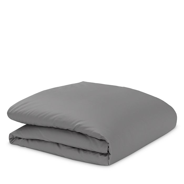 Riley Home Solid Sateen Duvet Cover, King In Slate