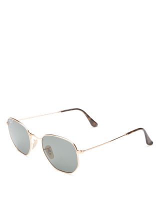 Unisex Icons Polarized Hexagonal Sunglasses