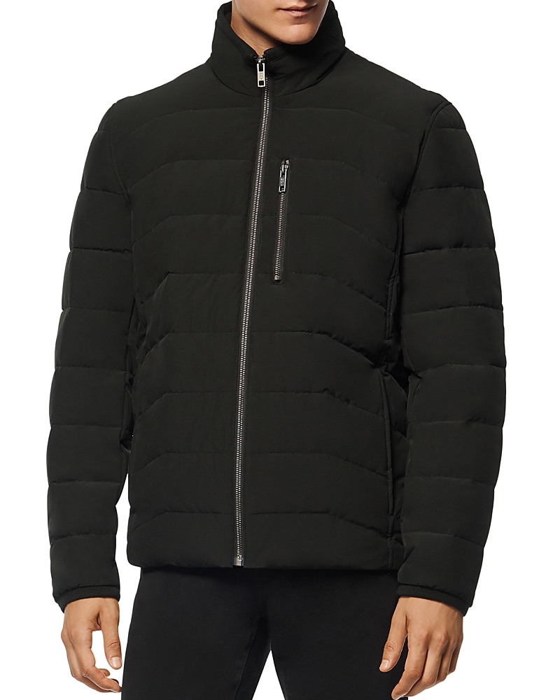 Marc New York Carlisle Water Resistant Quilted Puffer Jacket In Black