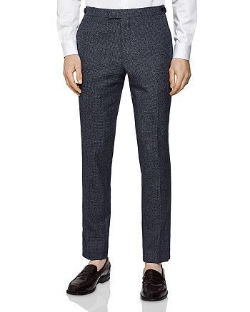 REISS Pavese Textured Slim Fit Pants | Bloomingdale's