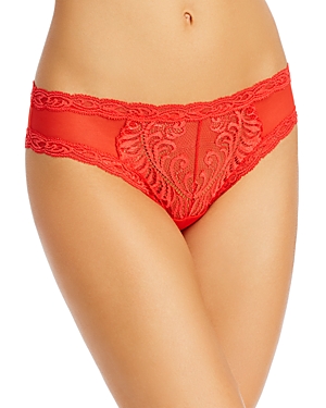 Natori Feathers Lace Hipster Briefs In Stoplight