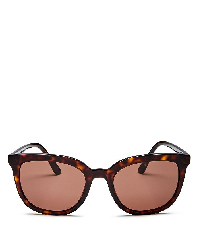 Prada Women's Square Sunglasses, 53mm In Havana/solid Brown