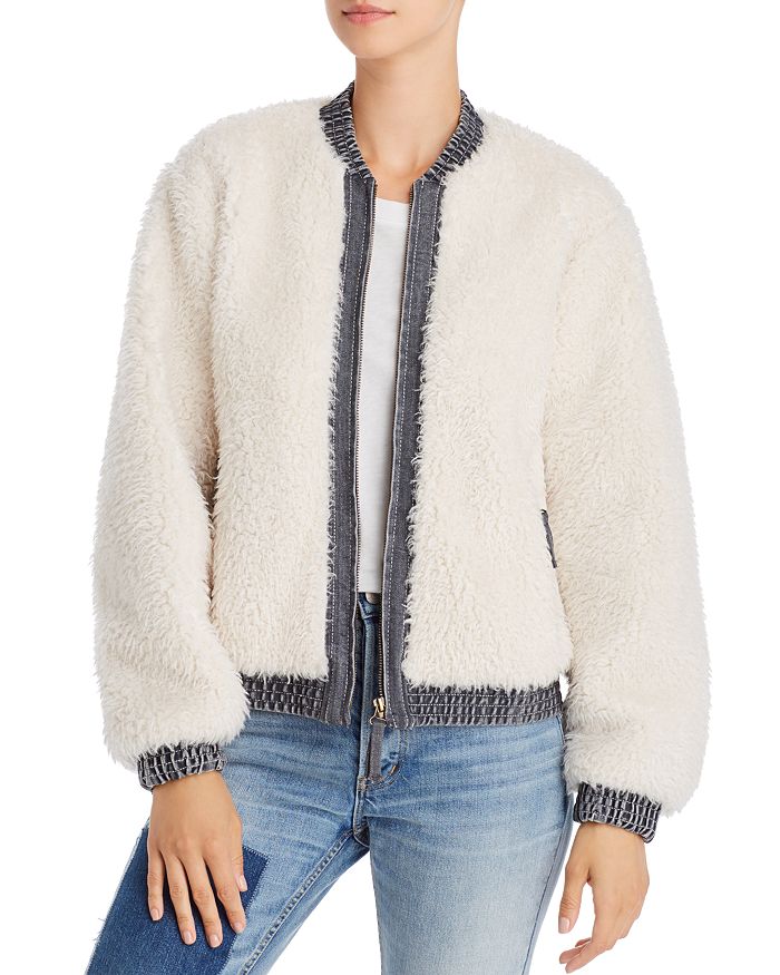 Rebecca Taylor Teddy Bomber Jacket Bloomingdale s